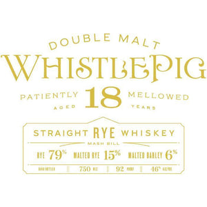WhistlePig 18 Year Old Double Malt - Main Street Liquor