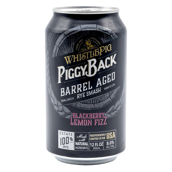 WhistlePig PiggyBack Barrel Aged Blackberry Lemon Fizz - Main Street Liquor