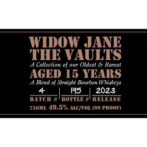 Widow Jane The Vaults 15 Year Old 2023 Release - Main Street Liquor