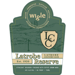 Wigle Latrobe Reserve Straight Bourbon - Main Street Liquor
