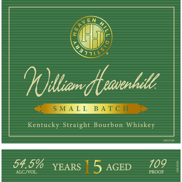 William Heavenhill Small Batch 15 Year Old Bourbon - Main Street Liquor