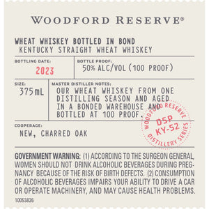 Woodford Reserve Bottled in Bond Kentucky Straight Wheat Whiskey - Main Street Liquor