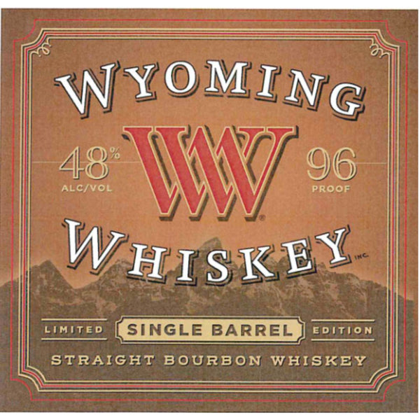 Wyoming Whiskey 5 Year Old Single Barrel Bourbon - Main Street Liquor