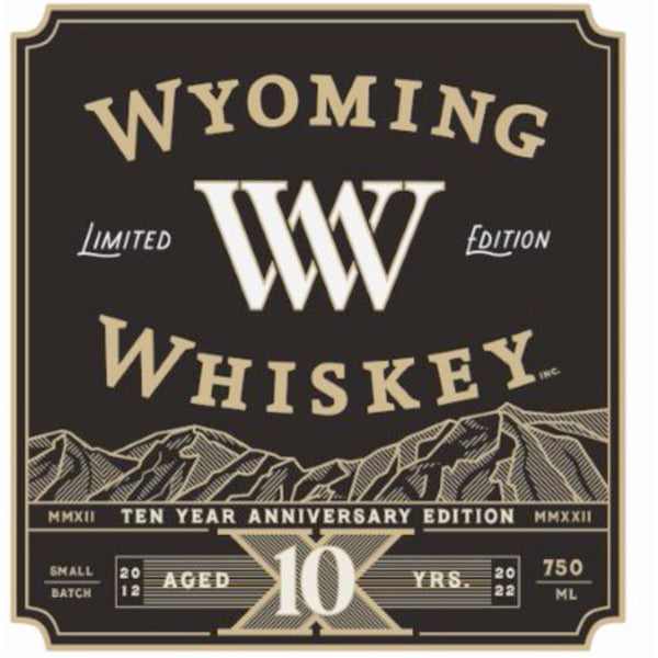 Wyoming Whiskey Ten Year Anniversary Edition Straight Bourbon - Main Street Liquor