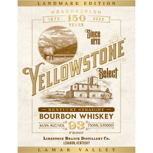 Yellowstone Select Landmark Edition Bourbon Lamar Valley - Main Street Liquor