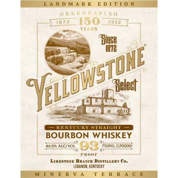 Yellowstone Select Landmark Edition Bourbon Minerva Terrace - Main Street Liquor